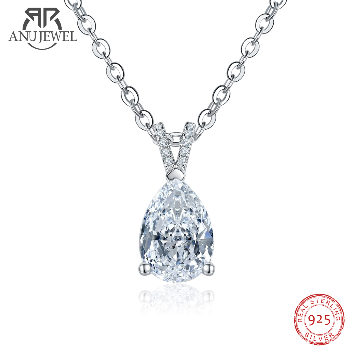 AnuJewel 2.5ct D Color Pear Cu - Ansi Chain 评论和价格
