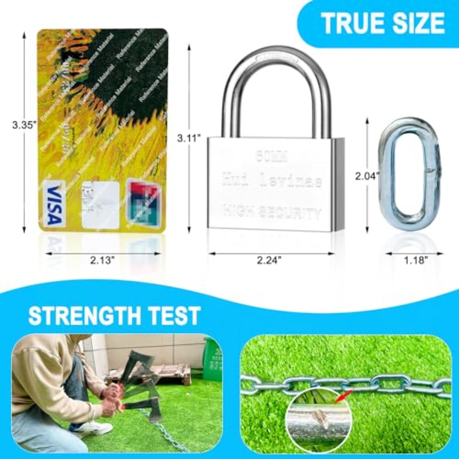 Heavy Duty 39 Inch 8mm Galvani - Bicycle Chain 评论和价格