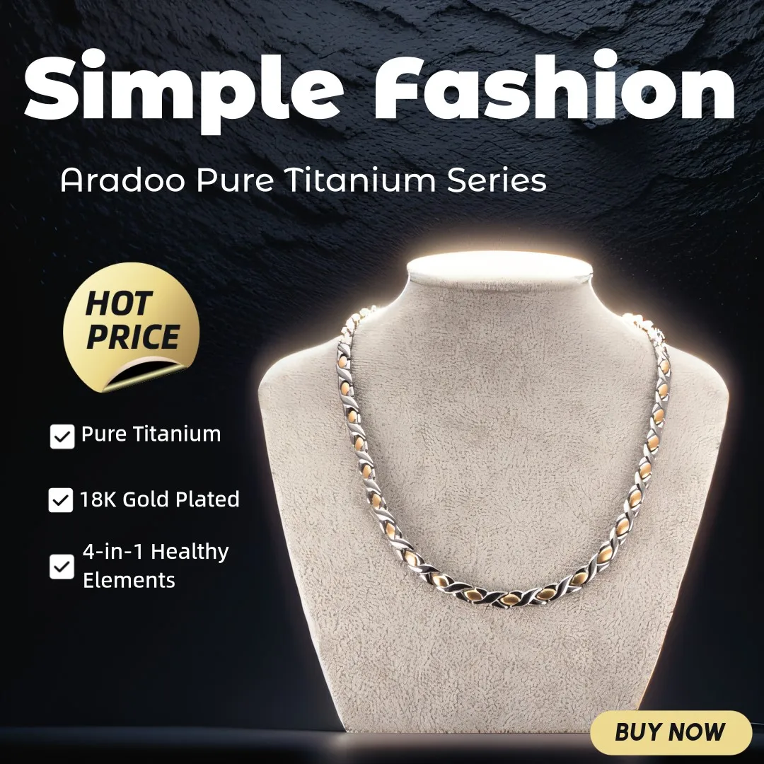 ARADOO Pure Titanium Necklace  - Ansi Chain 评论和价格